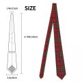 Scottish Stripes Pattern Unisex Neckties Skinny Polyester 8 cm Narrow Neck Ties for Men Suits Accessories Gravatas Gift. 