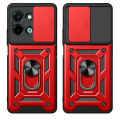 Quiberk for Vivo Y28 4G Phone Case Slide Camera Cover Magnetic Kickstand Hard Shockproof Armor Back Casing. 