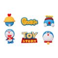 Cartoon Doraemon full body jingle head butt bell resin mobile phone case accessories shoe buckle patch diy headwear. 