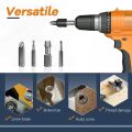 Damaged Screw Extractor Set,22 PCS Stripped Screw Extractor Kit, HSS Broken Screw Remover Set with Bit & Socket Adapter. 