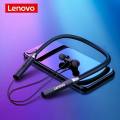 Original Lenovo He05 Bluetooth Headphone 0.6m Wireless Earphone BT5.0 Sports Sweatproof Headset IPX5 with Mic Noise Cancelling. 