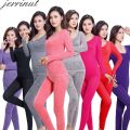 Thermal Underwear Women Long Women For Winter Warm Long Cotton Thermal Underwear Set For Women. 
