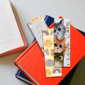 funny cat bookmarks- pack of 5 book lovers bookmarks- 2x6 inches. 
