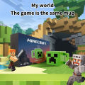 My World Cup Game Around The Mug For Minecraft Children's Water Cup TNT Shadow Coolie Afraid Of Pink Pig Steve Static Model. 