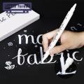 Fabric Pen for T-shirts Waterproof Fabric Markers for T-shirt Graffiti Dual Tip Textile Pens for Clothing Drawing 4/6pcs Set White Fabric Marker. 