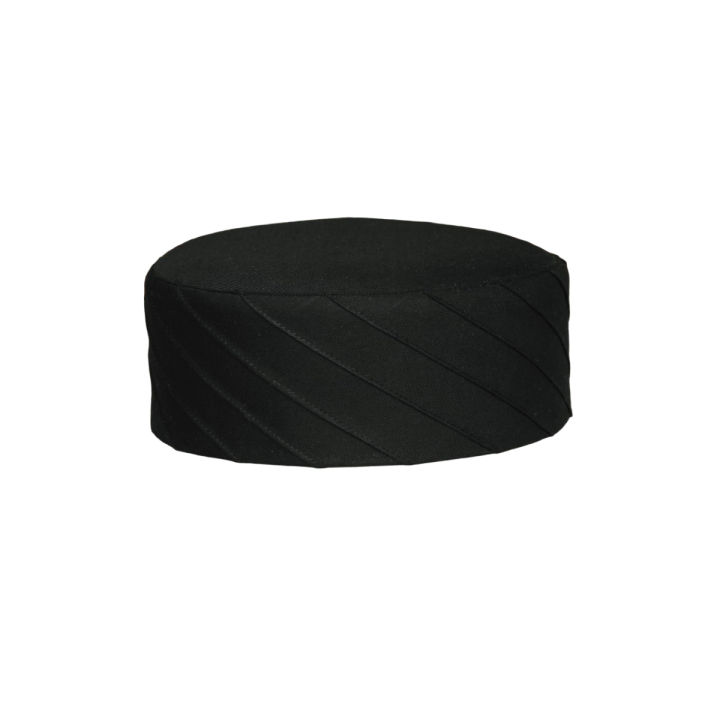 Premium Quality Suiting Fabric Soft Namaz Topi Prayer Cap Islamic Hat Black Cap