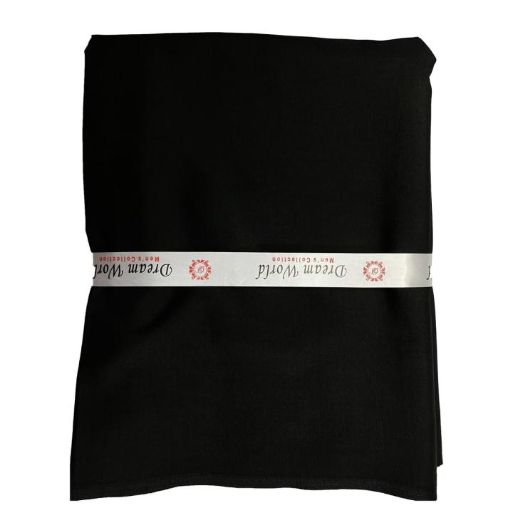 Jet black wash n wear for men | black suite for men | poly cotton unstitched suit for all men fabric |  man shalwar kameez wash and wear |  wash n wear unstitched suits for gents