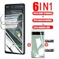 6 IN 1 for Google Pixel 7 Pro 6a 5a 4A 6 Pro 3D Curved Screen Protectors Hydrogel Camera Lens Tempered Glass Film Pixel6 7pro. 
