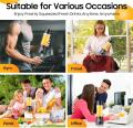 Azeem Mall Mini USB Rechargeable Juicer Blender 6 Blades 380ml Portable Electric Fruit Juice Maker Mini Juicer Machine For Kids carry for gym travel Mini Juicer blender bottal Small Juicer Mixer Machine. 