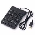 Mini Black USB Wired Numeric Keypad 19 Keys External Digital Number Pad Numpad Keyboard Keypad for Laptop PC Computer - Wired USB Numeric Keyboard - Wired Numeric keyboard | Smart Keyboard | keyboard |. 