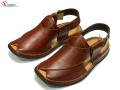Peshawari chappal for men brown (GooGoo Design&gt;Heel Stitch&gt; Double Foam&gt; Light Weighted&gt; Soft Leather & Sole) leather peshawri chappal for men. 