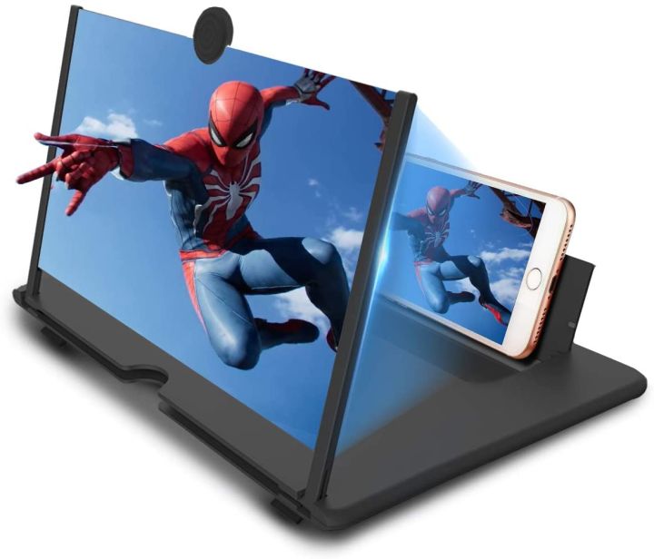 Mobile Phone Screen Magnifier 10-inch Foldable with Eyes Protection for Smartphones