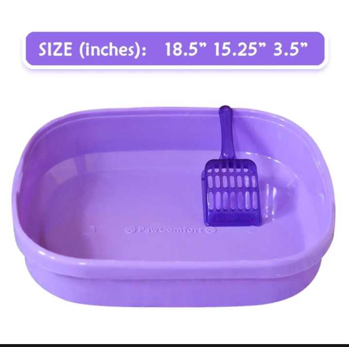 Cat litter tray with Scoop Large size Daraz.pk