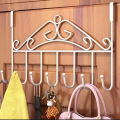 Over the Door Solid Metal Screwless 7 Hooks Storage Hanger Holder Organizer. 