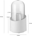 Makeup Brush Holder, 360 Rotating Makeup Organizer with Clear Cover Cosmetics Storage Display Case, with 7 Compartments. 