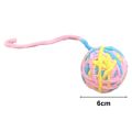 Scratch-resistant Cat Toy Interactive Plush Cat Ball Toy with Bell Scratch-resistant Fun Bright Colors Ideal for Southeast Asian Cat Lovers Cat Toy with Fine Workmanship. 