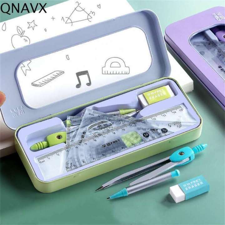 QNAVX Stationery Office for Students Compass Measuring Compasses Set ...