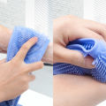 Silicone High quality Scrubber Belt for Men and Women Silicone Body Strap Bath Shower Scrubber loofah Back Scrubber exfoliating Back Scrubber Bath Scrubber for Body Shower Towel Double Sided Bath Brush - Multicolor. 