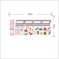 Cartoon seabed animals Height Measure Wall Stickers DIY Simple Chart Ruler Podazz. 