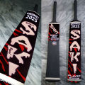 SAKI Bat, Cricket Tape Ball Bat, Half Cane Rawalakot Wood - Made in Sialkot Sold By Fight Finess. 