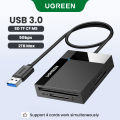 UGREEN SD Card Reader USB 3.0 Card Hub Adapter 5Gbps Read 4 Cards Simultaneously CF, CFI, TF, SDXC, SDHC, SD, MMC, Micro SDXC, Micro SD, Micro SDHC, MS, UHS-I for Windows, Mac, Linux. 