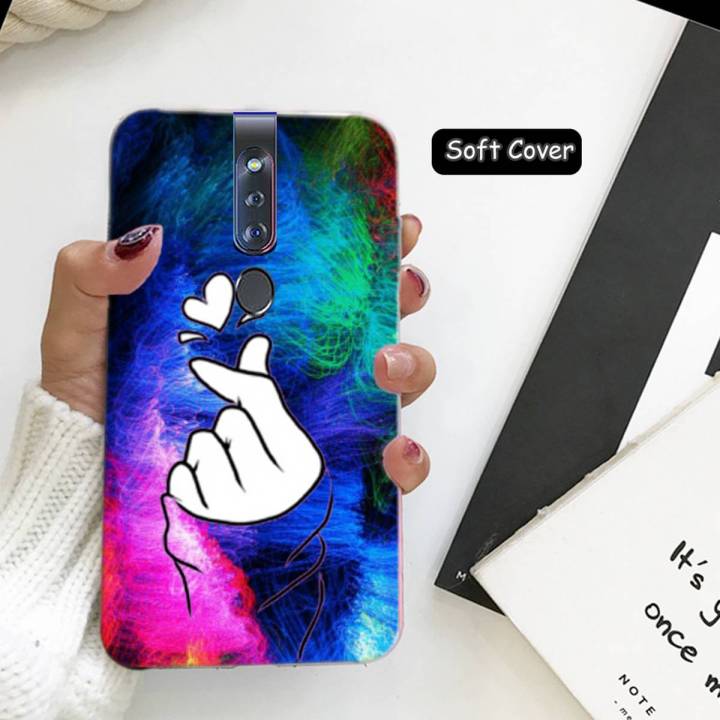 Oppo F11 Pro Back Cover - Heart Ladies Girl Love Soft Back Cover Case for Oppo F11 Pro