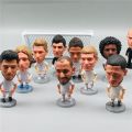 Soccerwe 7cm Height Football Mini Dolls Cartoon RM Player Figures Action Movable Christmas Gift. 