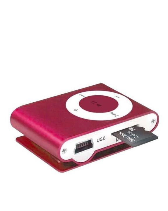Nano Mp3 Player with 2 GB Scan Disk Memory Card - Red