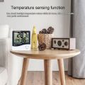 Free Battery Room Temperature Humidity Meter Electric Indoor LCD Temperature Hydrometer Weather Alarm Clock HTC-1 Wall Clock With Temperature and Humidity Controller Data Loger Cell Sensor For Temperature Humidity Egg Incubator Table Alarm Clock Room. 