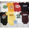 Customized Food Logo Print on Baby Onesie (McDo, Starbucks, JCO, Shakeys). 