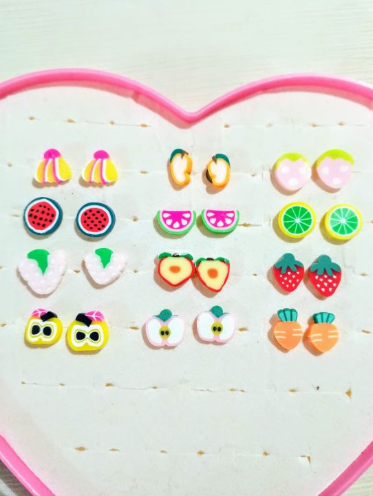 Cute%20Cartoon%20&%20Fruit%20Stud%20Earrings%20Set%20for%20Kid%20Girls%20%E2%80%93%206,%2012%20Pairs%20of%20Plastic%20Fun%20&%20Colorful%20Ear%20Studs%20-%20Image%205