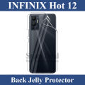 Infinix Hot 12 Back Clear Jelly Protector Soft Film Protection Hydrogel Film Back Protector For Infinix Hot 12. 