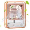 Portable Transparent Crystal Humidifying Spray Decorative Sitting Room Air Cooler Usb Charge Cooling Fan. 