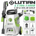 LUTIAN - LT306-1400B -110 BAR HIGH CAR PRESSURE WASHER - 1400 WATTS - AUTO START - SELF PRIMING - PORTABLE - 2 IN 1 GUN ( LONG & SHORT). 