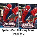 Pack of 2 Coloring Book Spider man Super Hero Color & Painting Activity Books For Kids. 