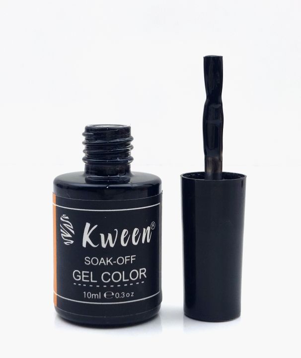 KWEEN%20Jet%20Black%20UV/LED%20Gel%20Nail%20Polish%20,UV%20LED%20Gel%20Varnish%20Soak%20Off%20Nail%20Art%20Gel%20Polish%20-%20Image%203