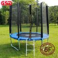 Trampoline 6 Feet Round Trampoline and Enclosure with spring kids bounce ring, jumping castle. 