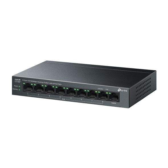 TP-Link%20Network%20Gigabit%20Desktop%20Switch%20LS109P%209-Port%2010/100Mbps%20Desktop%20Switch%20with%208-Port%20PoE+%20-%2018%20Months%20Brand%20Warranty%20-%20Image%205