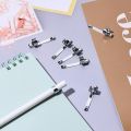 Metal Pencil Clips Slide on Pencil Pocket Clips Snap in, Pencil Holder Clip Metal Hangable Portable Pencil Clips, 60 Pcs. 