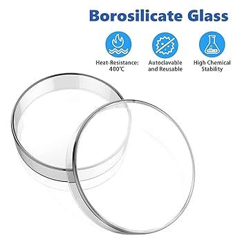 Sterile 90mm Borosilicate Glass Petri Dish Tissue Culture Dishes Glass Cell-Culture Dish For Laboratory Using - View #8