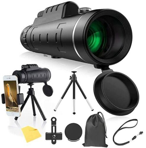 Panda 40x60 HD Dual Focus Optical Monocular Telescope With Tripod & Mobile Clip For Travel & Camping