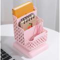 Top Quality Office Organizer Desktop Pen Storage Box Pencil Brush Pot Pen Holder Makeup Brush Plastic Container Desk Organizer. 