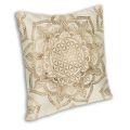 Personalized Mandala Flower Of Life In Lotus Pillow Cover Home Decorative Sacred Geometry Cushion Cover for Living Room. 
