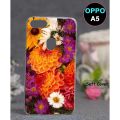 Oppo A5 Bcak Cover - Floral Cover. 