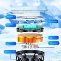 GT31 Magnetic Phone Cooler Portable Phone Semiconductor Radiator Fast Cooling Phone Cooler Mobile Gaming Video Streaming Phone Fan For Playing Games Watching Videos With RGB Light. 