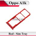 Oppo A1k SIM Tray Sim Jacket Sim Slot Sim Door For A1k - Red. 