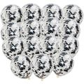 Happy Birthday Red and Black  Decoration Set Including (Birthday Foil + 30 Balloons + 5 x Confetti Balloons +2 x stars +1 pc Curtains 6 feet Length ) Party Items Birthday Themes For Boy/Girl -Birthday. 