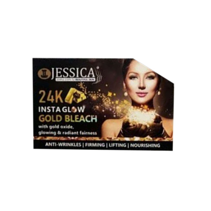 Jessica 24k Insta Glow Gold Bleach Cream (250 gram)