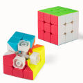 3x3 Speed Cube, Stickerless Cube Travel Brain Teaser for Kids. 