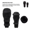 Elbow Knee Pad Black For Bikers Safety. 
